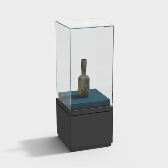 Antique Display Cabinet 3D model