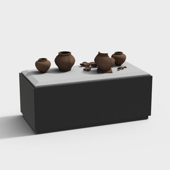 Ancient Pot Display Stand 3D model