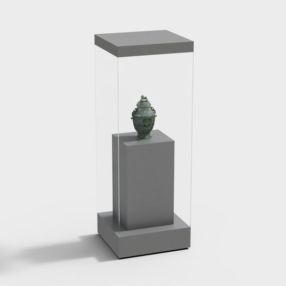 Antique Display Case 3D model for Creative Projects