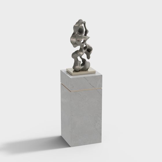 Abstract Stone Sculpture 3D model