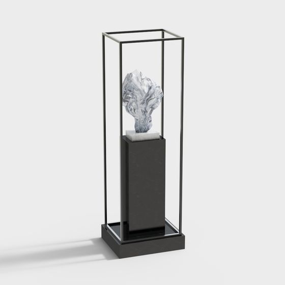 Ice Crystal Sculpture 3D model