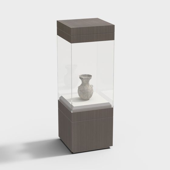 Elegant Display Cabinet 3D model for Modern Interiors