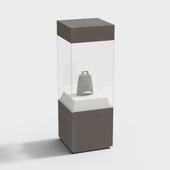 Elegant Museum Display Case 3D model for Creative Spaces