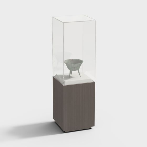 Antique Display Cabinet 3D model
