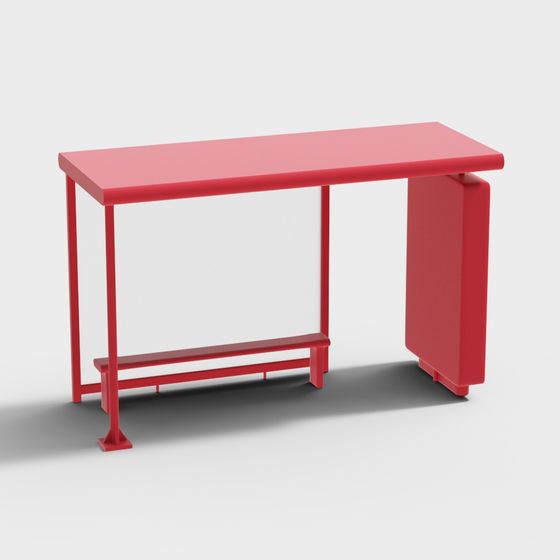 Urban Corner Table 3D model - Minimalist Design