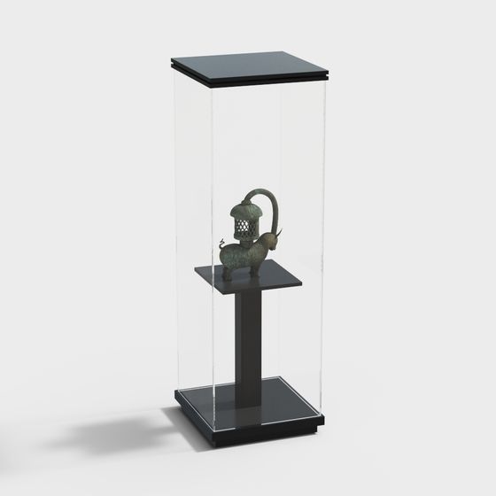 Antique Display Cabinet 3D Model
