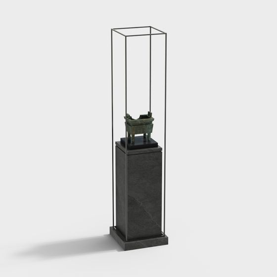 Antique Display Stand 3D model