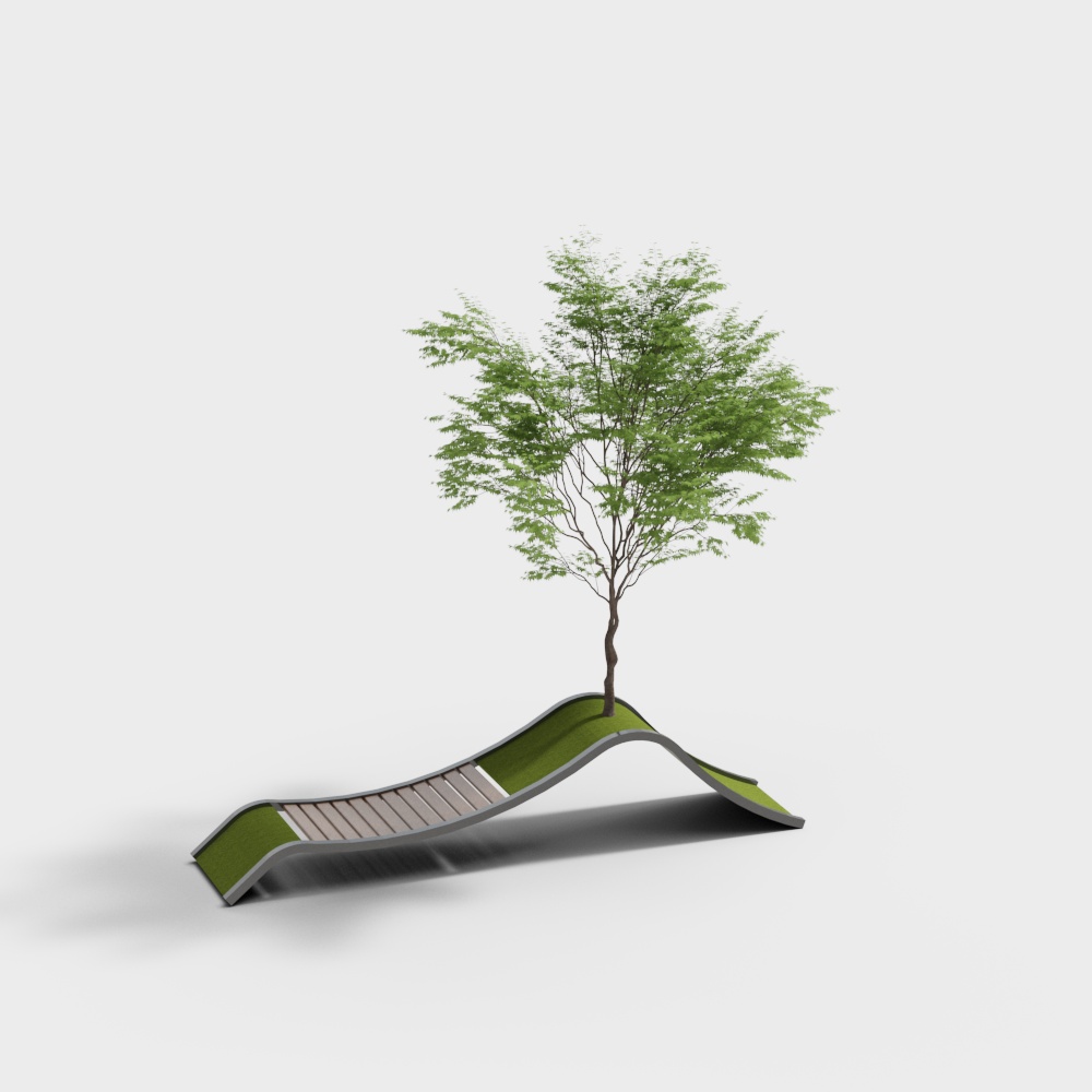 Outdoor tree pool seating