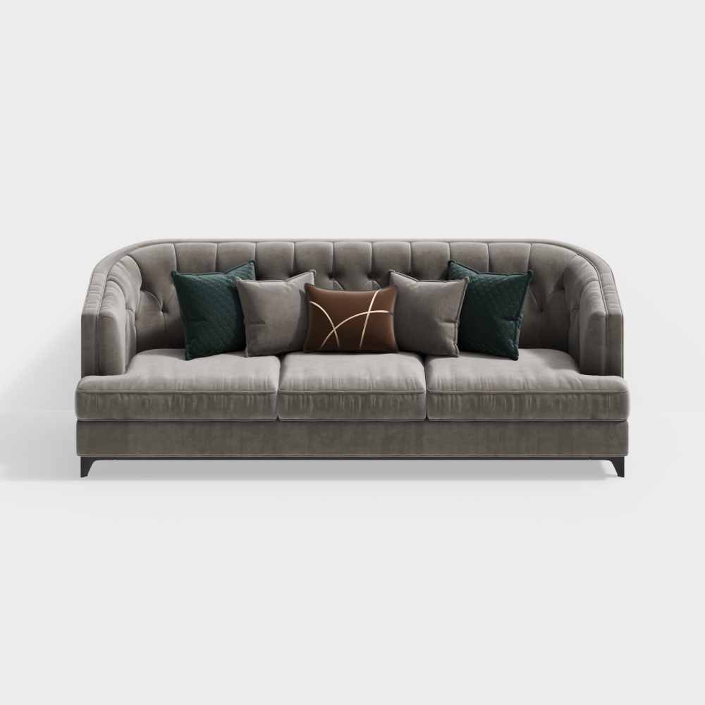 Sofá multi persona americano