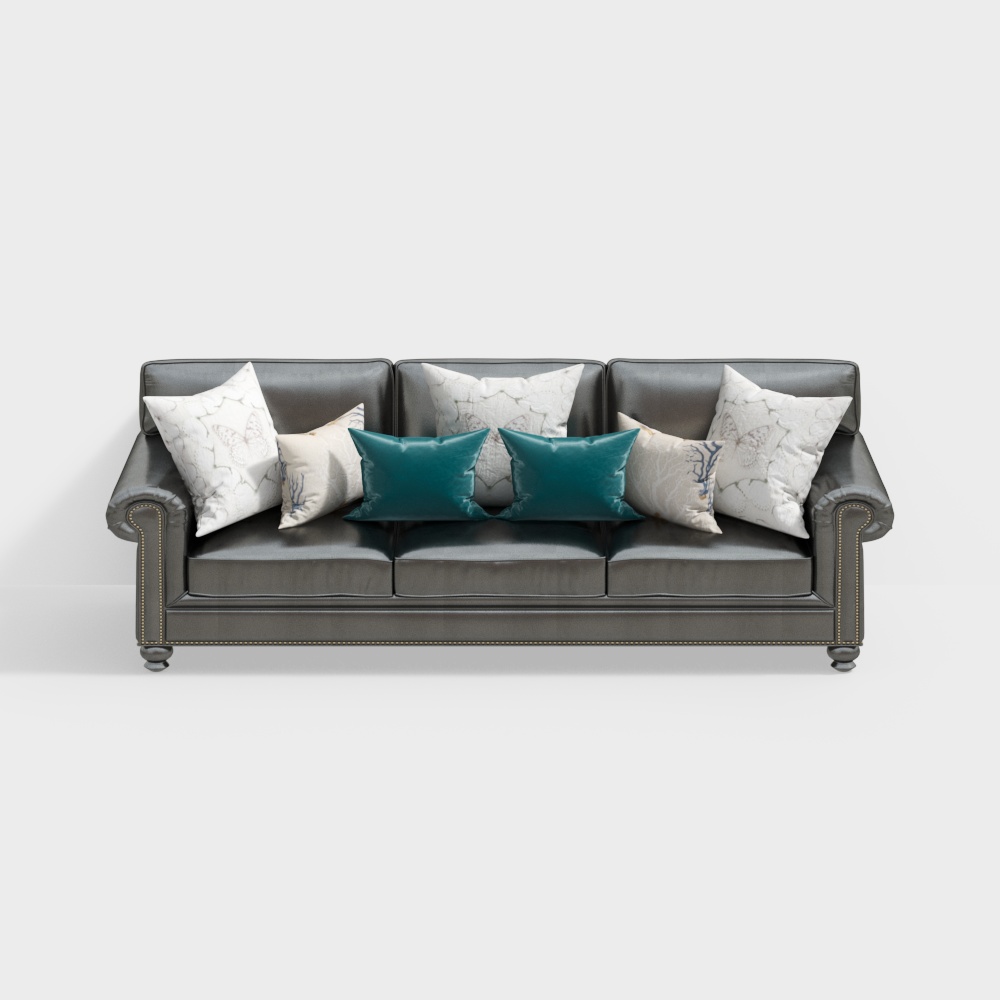 Sofá multi persona americano