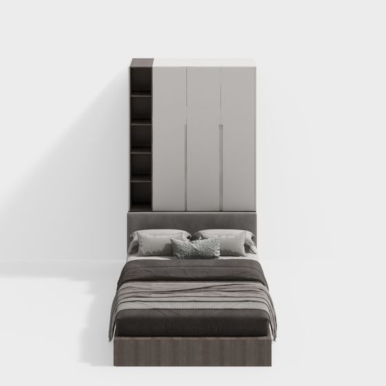Urban Sleep Bed 3D model for Modern Spaces