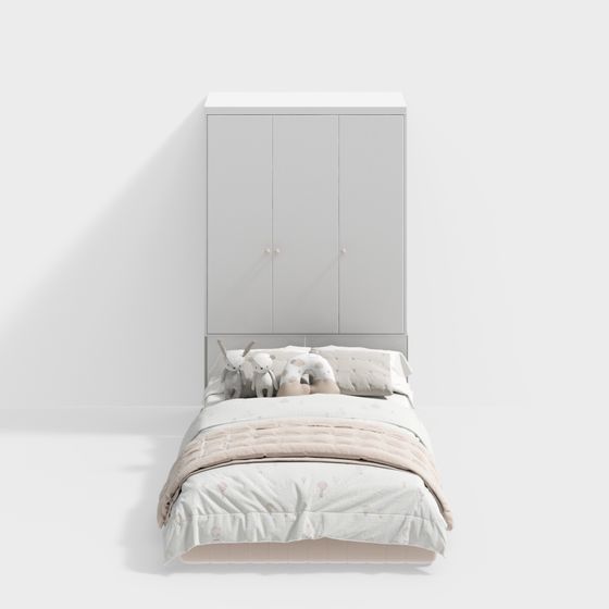 Modern and Cozy Bedroom Furniture 3D model