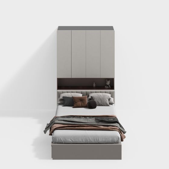 Modern Tatami 3D Model in Black and Gray