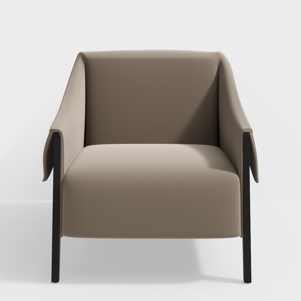 Wabi-sabi style single sofa