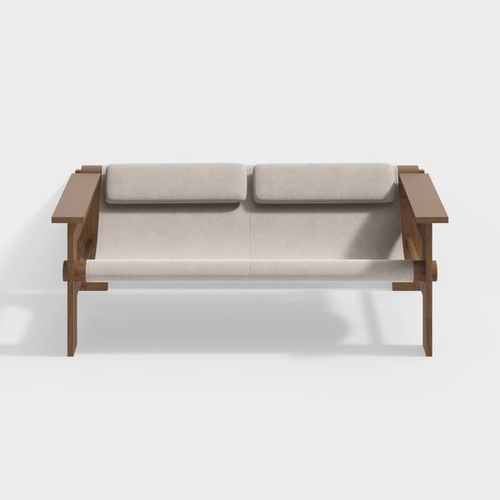 Modern Minimalist Sofa 3D model