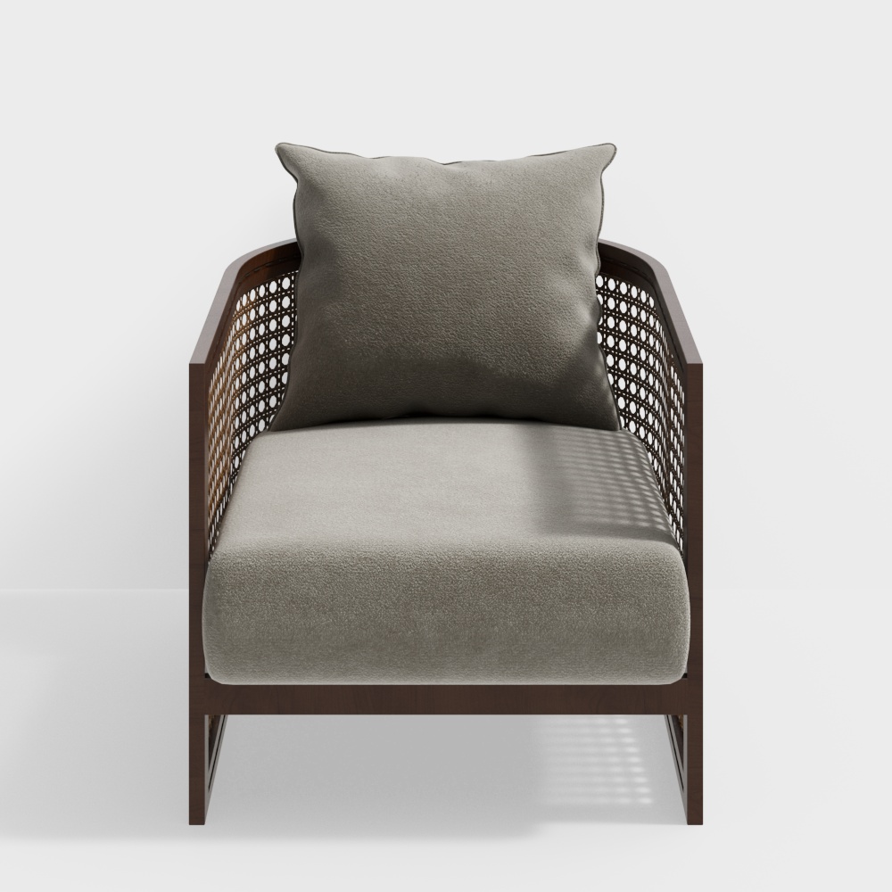 Одноместный диван в стиле Ваби-Саби