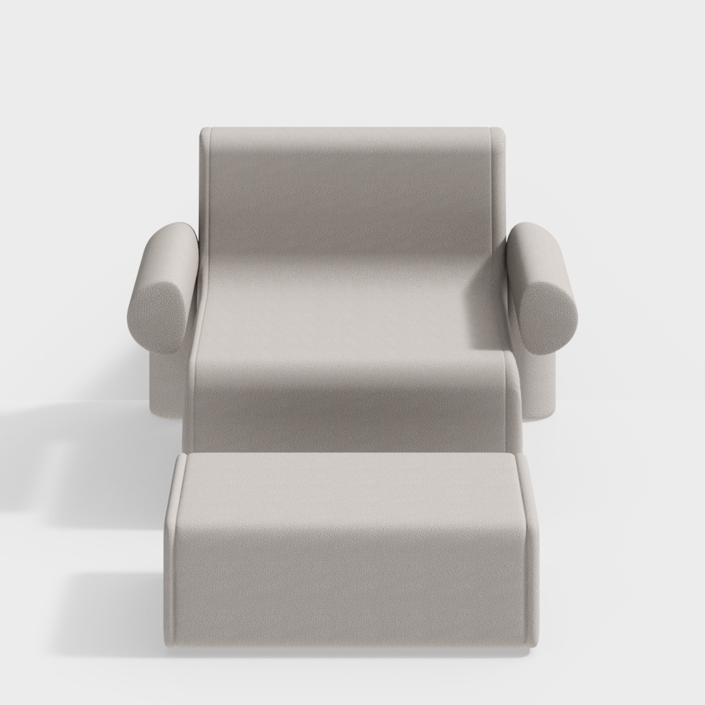 Wabi-sabi style single sofa