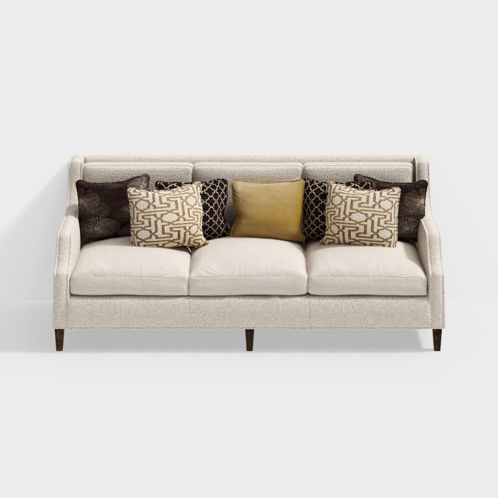 American multi-person sofa