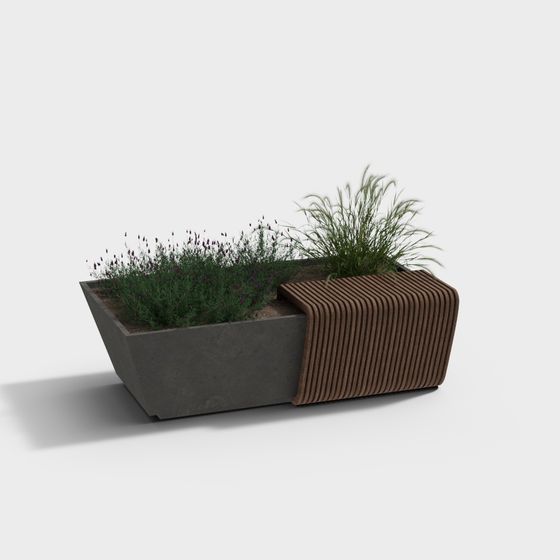 Urban Oasis Bench 3D model