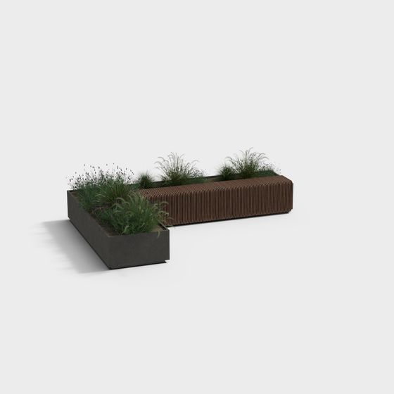 Urban Oasis Bench 3D model