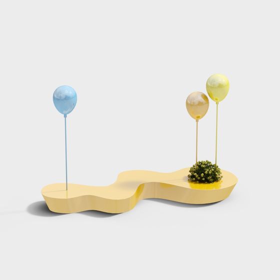 Balloon Garden 3D model for Creative Projects