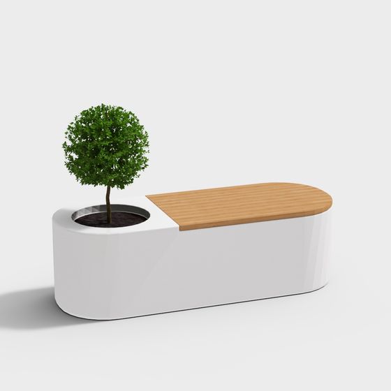 Urban Oasis Bench 3D model