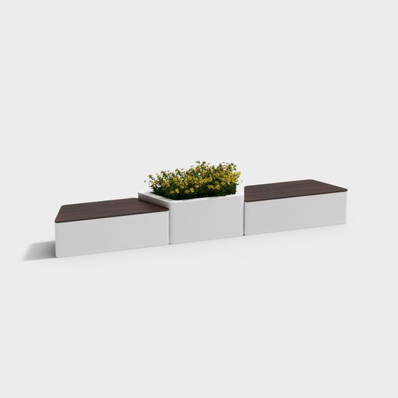 Urban Oasis Bench 3D model