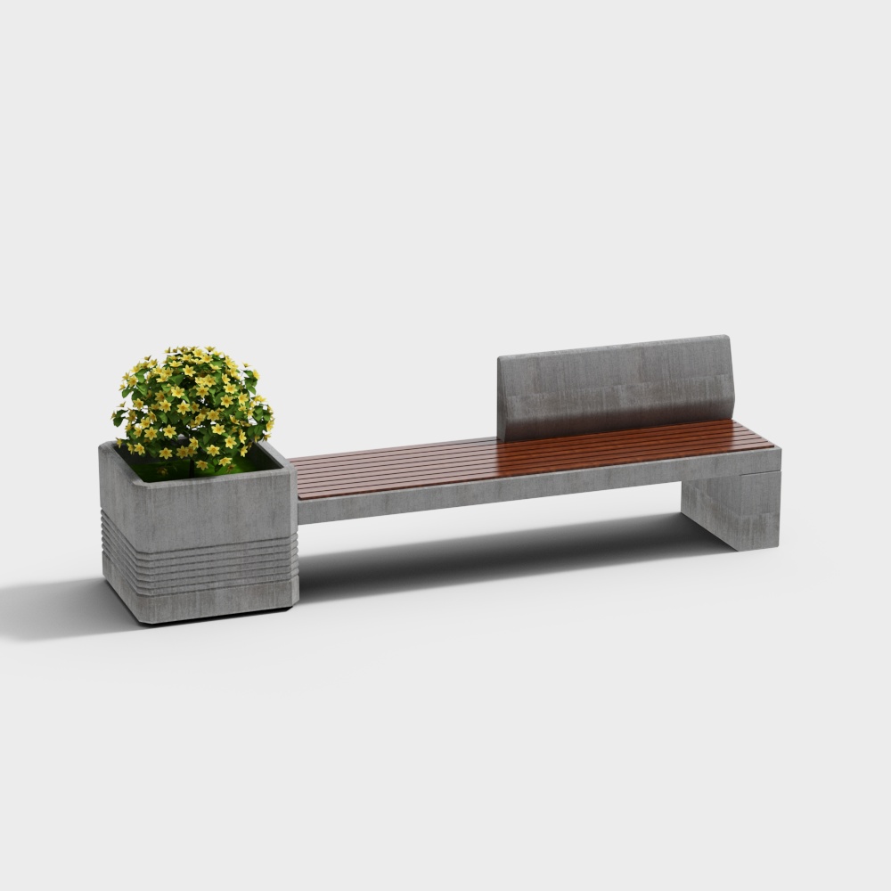 Flower pond outdoor chair