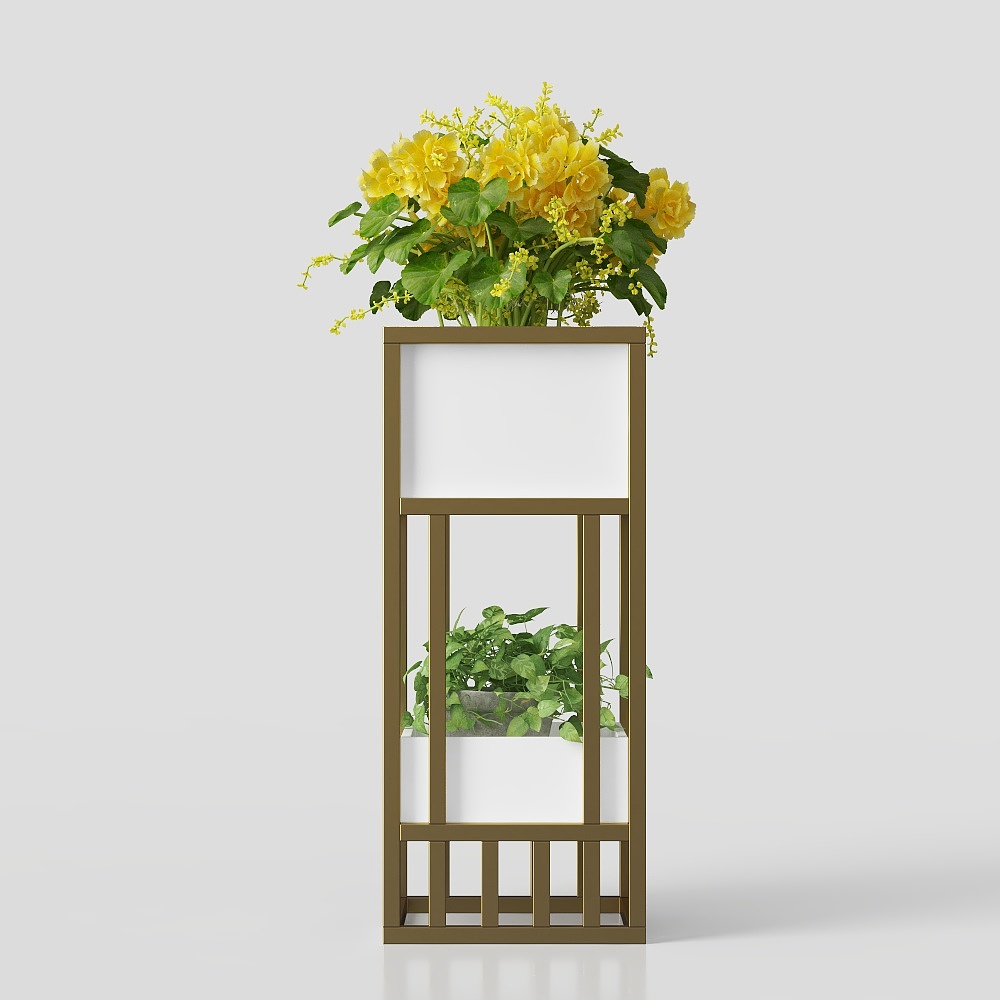 Hộp hoa hiện đại trong công viên