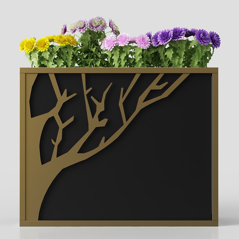 Modern flower box for balcony