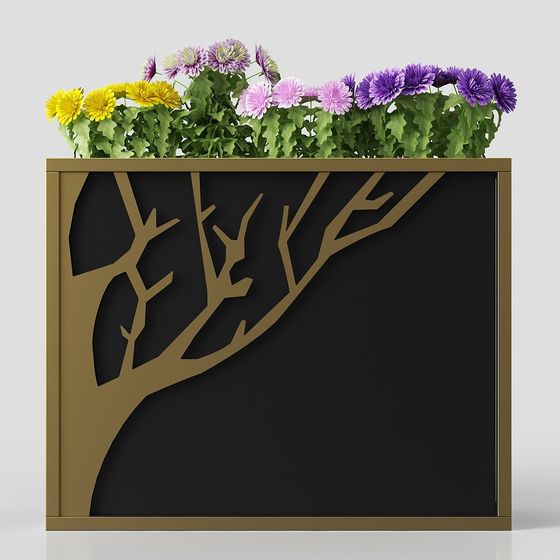 Artistic Garden Planter 3D model