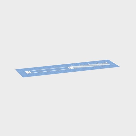 Detailed Ruler 3D Model – Realistic Light Blue Design