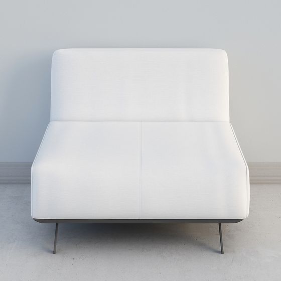 Urban Sofa 3D model in Modern Minimalist Aesthetics