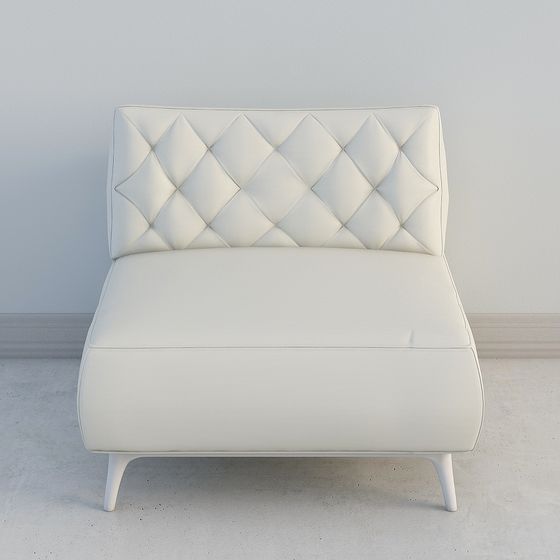 Elegant Diamond Pattern Sofa 3D model for Interiors