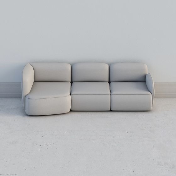 Modern Minimalist Sofa 3D model