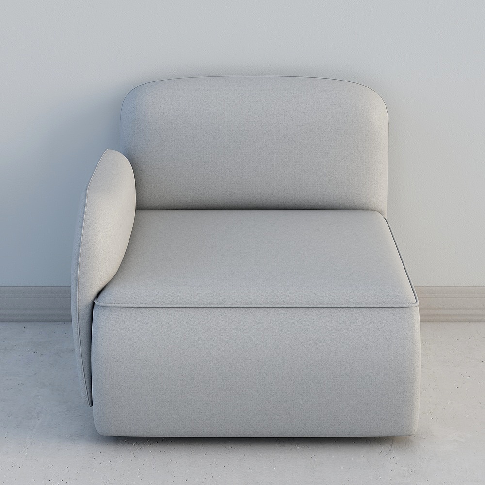 13455 Natuzzi Sof Lake Modular C239 Mulo 1 assento com 1