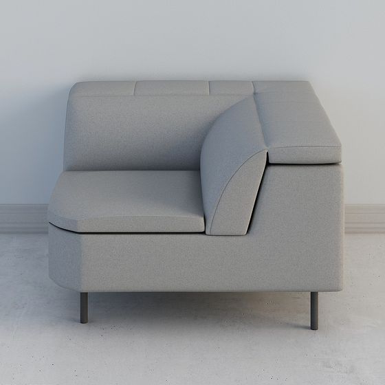 Urban Corner Sofa 3D model for Interior Design