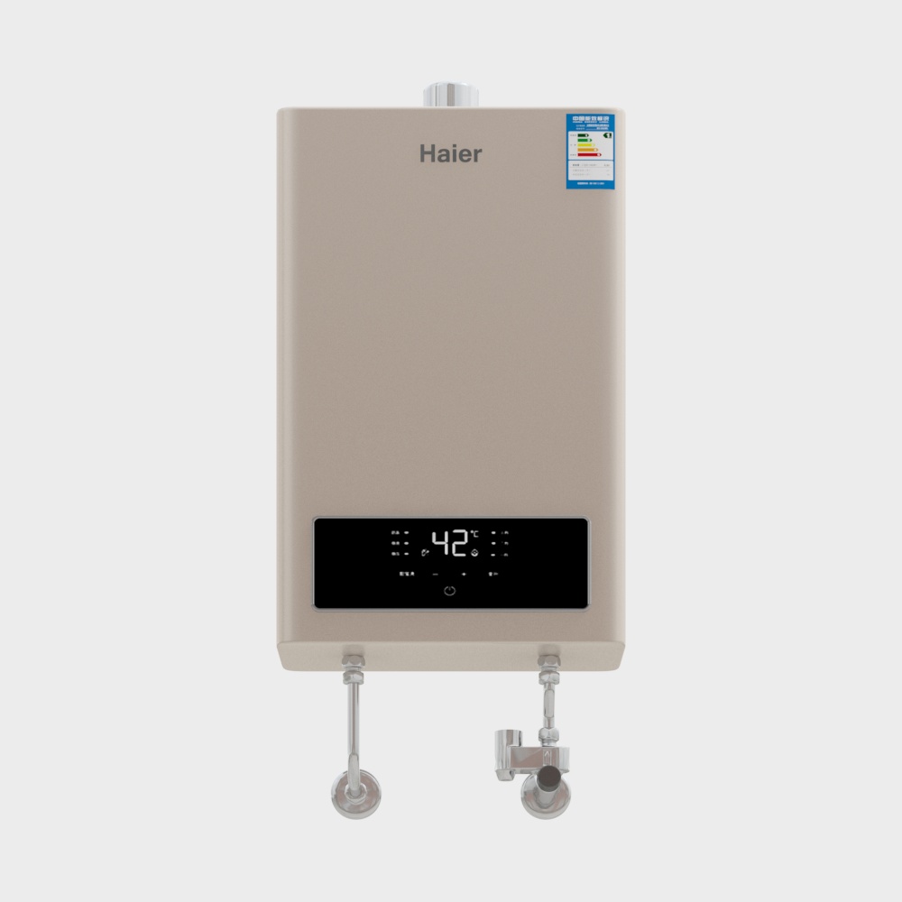 High-Detail Gas Water Heater 3D model
