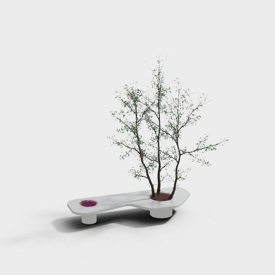 Natural Chair 3D model for Creative Spaces