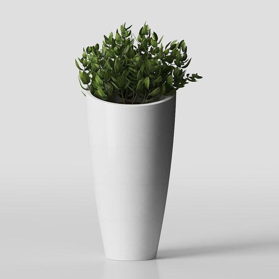 Stylish Potted Plant 3D model for Modern Spaces