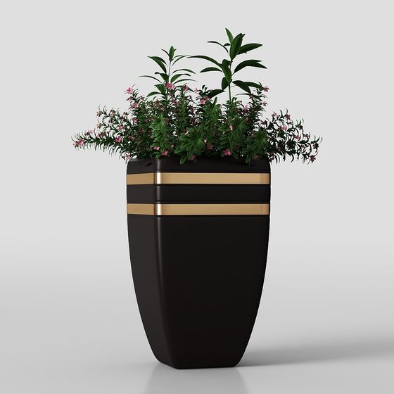 elegant-planter-3d-model-black-gold-minimalist-design