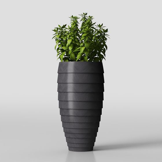 Layered Planter 3D model for Exquisite Interiors