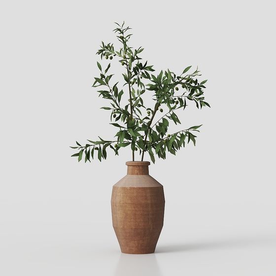 Realistic Olive Tree 3D model for Nature-Inspired Designs