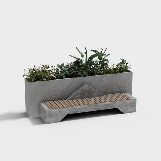 City Oasis Planter 3D model