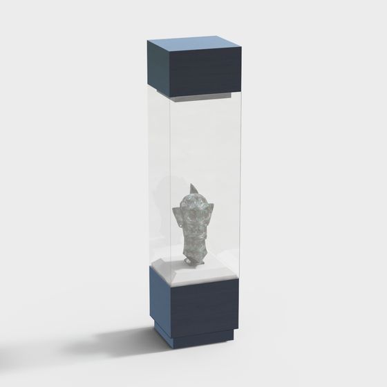 Stylish Display Cabinet 3D model for Modern Spaces