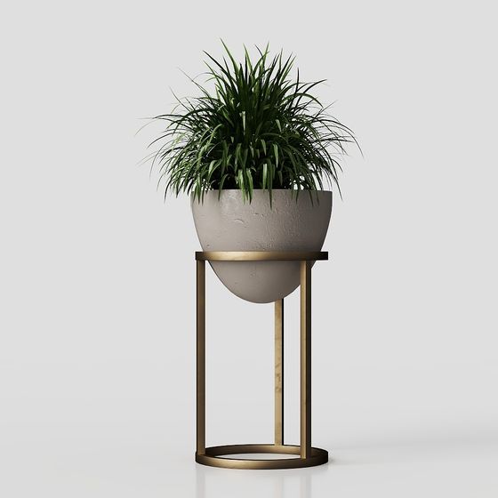 Minimalist Plant Stand 3D model