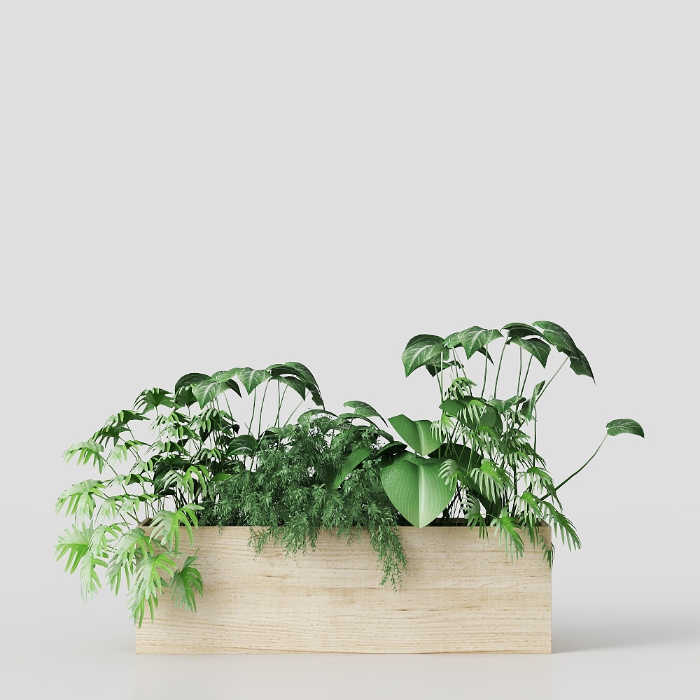 Nature's Window 3D model - Low Poly Plant Pot