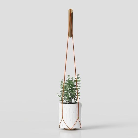 Airy Greenery Hanging Plant 3D model for Modern Spaces