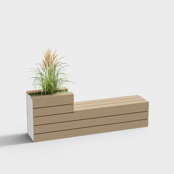 Urban Oasis Bench 3D model