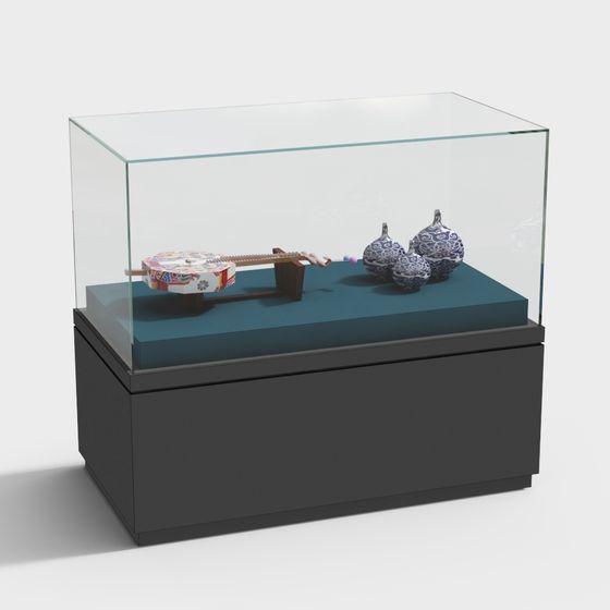 Elegant Display Cabinet 3D model for Artistic Projects